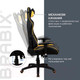 Миниатюра изображения товара Кресло геймерское Brabix GT Master GM-110 / 531927 (черный/желтый)
