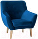 Миниатюра изображения товара Кресло мягкое Signal Nordic 1 Velvet (Bluvel86 синий)