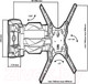 Миниатюра изображения товара Кронштейн для телевизора Tuarex Olimp-405 (черный)