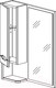 Миниатюра изображения товара Шкаф с зеркалом для ванной СанитаМебель Сизаль 14.500 (левый)