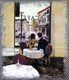 Миниатюра изображения товара Картина Декарт Пара в кафе за столиком 8Л0088 (в раме)