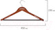 Миниатюра изображения товара Деревянная вешалка-плечики Brabix Люкс р.48-50 / 601164 (вишня)