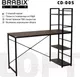 Миниатюра изображения товара Стол-стеллаж Brabix Loft Cd-005 / 641221 (мореный дуб)