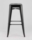 Миниатюра изображения товара Табурет барный Stool Group Tolix / YD-H765 LG-01  (черный глянцевый)