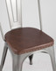 Миниатюра изображения товара Стул Stool Group Tolix Soft / LF818C Grey 7083/PU7002 (серебристый)