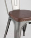 Миниатюра изображения товара Стул Stool Group Tolix Soft / LF818C Grey 7083/PU7002 (серебристый)
