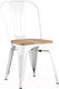 Миниатюра изображения товара Стул Stool Group Tolix / YD-H440B-W LG-02 (белый глянцевый/светлое дерево)
