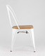 Миниатюра изображения товара Стул Stool Group Tolix / YD-H440B-W LG-02 (белый глянцевый/светлое дерево)