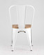 Миниатюра изображения товара Стул Stool Group Tolix / YD-H440B-W LG-02 (белый глянцевый/светлое дерево)
