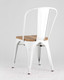 Миниатюра изображения товара Стул Stool Group Tolix / YD-H440B-W LG-02 (белый глянцевый/светлое дерево)