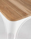 Миниатюра изображения товара Стул Stool Group Tolix / YD-H440B-W LG-02 (белый глянцевый/светлое дерево)