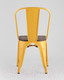 Миниатюра изображения товара Стул Stool Group Tolix Wood / YD-H440B-W LG-06 (желтый глянцевый/темное дерево)