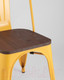 Миниатюра изображения товара Стул Stool Group Tolix Wood / YD-H440B-W LG-06 (желтый глянцевый/темное дерево)