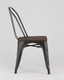 Миниатюра изображения товара Стул Stool Group Tolix / YD-H440B-W MS-01-1 (черный/патина золото/темное дерево)
