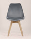 Миниатюра изображения товара Стул Stool Group Frankfurt / Y863 (велюр серый)
