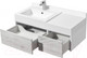 Миниатюра изображения товара Тумба с умывальником Акватон Сакура 100 (1A2349K1SKW80)