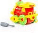 Миниатюра изображения товара Конструктор Полесье Паровозик / 77134 (25эл)