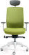 Миниатюра изображения товара Кресло офисное Bestuhl J2 White Pl с подголовником и подлокотником (зеленая ткань)