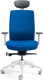 Миниатюра изображения товара Кресло офисное Bestuhl J2 White Pl с подголовником и подлокотником (голубая ткань)