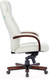 Миниатюра изображения товара Кресло офисное Бюрократ T-9923WALNUT/IVORY (кожа слоновая кость/крестовина дерево)