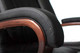 Миниатюра изображения товара Кресло офисное Бюрократ Т-9925WALNUT/BLACK (черный/кожа крестовина дерево)