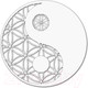 Миниатюра изображения товара Декор настенный Arthata Инь-Янь 40x40-V / 048-1 (белый)