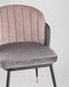 Миниатюра изображения товара Стул Stool Group Пенелопа / FDC8054 FUT-81 + FUT-64 (вельвет темно-серый/розовый)