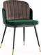 Миниатюра изображения товара Стул Stool Group Пенелопа / FDC8054 FUT-73 + FUT-54 (вельвет зеленый/коричневый)
