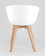 Миниатюра изображения товара Стул Stool Group Libra Soft / 8320F (белый с подушкой/деревянные ножки)