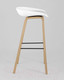 Миниатюра изображения товара Стул барный Stool Group Libra с ПУ подушкой / 8319B (белый/деревянные ножки)