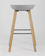 Миниатюра изображения товара Стул барный Stool Group Libra / 8319 (серый/деревянные ножки)