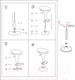 Миниатюра изображения товара Стул барный Stool Group Бомба / BEAR WHITE (белый)