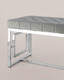 Миниатюра изображения товара Банкетка Stool Group Бруклин / BENCH-012-GR (вельвет серый/сталь серебристый)