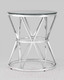 Миниатюра изображения товара Журнальный столик Stool Group Вива 50x50 / EET-080 (стекло черное/сталь серебристый)