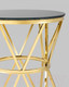 Миниатюра изображения товара Журнальный столик Stool Group Вива 50x50 / EET-080-TG (стекло черное/сталь золото)