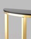 Миниатюра изображения товара Консольный столик Stool Group Альба 115x30 / ECST-095-SR-TG (стекло черное/сталь золото)