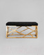 Миниатюра изображения товара Банкетка Stool Group Арт Деко / BENCH-016-TG (вельвет черный/сталь золото)