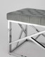 Миниатюра изображения товара Банкетка Stool Group Арт Деко BENCH-016-GR (вельвет серый/сталь серебристый)