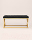 Миниатюра изображения товара Банкетка Stool Group Инсигния / BENCH-011-TG (вельвет черный/сталь золото)