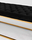 Миниатюра изображения товара Банкетка Stool Group Инсигния / BENCH-011-TG (вельвет черный/сталь золото)