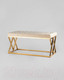 Миниатюра изображения товара Банкетка Stool Group Инсигния / BENCH-011-TG-BG (вельвет бежевый/сталь золото)