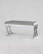 Миниатюра изображения товара Банкетка Stool Group Инсигния / BENCH-011-GR (вельвет серый/сталь серебристый)