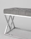 Миниатюра изображения товара Банкетка Stool Group Инсигния / BENCH-011-GR (вельвет серый/сталь серебристый)