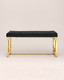 Миниатюра изображения товара Банкетка Stool Group Бруклин / BENCH-012-TG (вельвет черный/сталь золото)