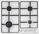 Миниатюра изображения товара Газовая варочная панель HOMSair HGE643WH