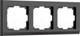 Миниатюра изображения товара Рамка для выключателей и розеток Werkel W0031808 / a050925 (черный)