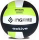 Миниатюра изображения товара Мяч волейбольный Ingame Active (черный/белый/зеленый)