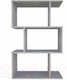 Миниатюра изображения товара Стеллаж Polini Kids Home Smart Фигурный 3 секции / 0002271.75 (бетон)