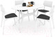Миниатюра изображения товара Обеденная группа Sheffilton SHT-DS124 (белый/черный/белый шагрень/белый)