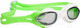 Миниатюра изображения товара Очки для плавания Mad Wave Rocket Junior (зеленый)